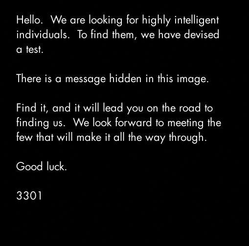 cicada 3301 invitation original
