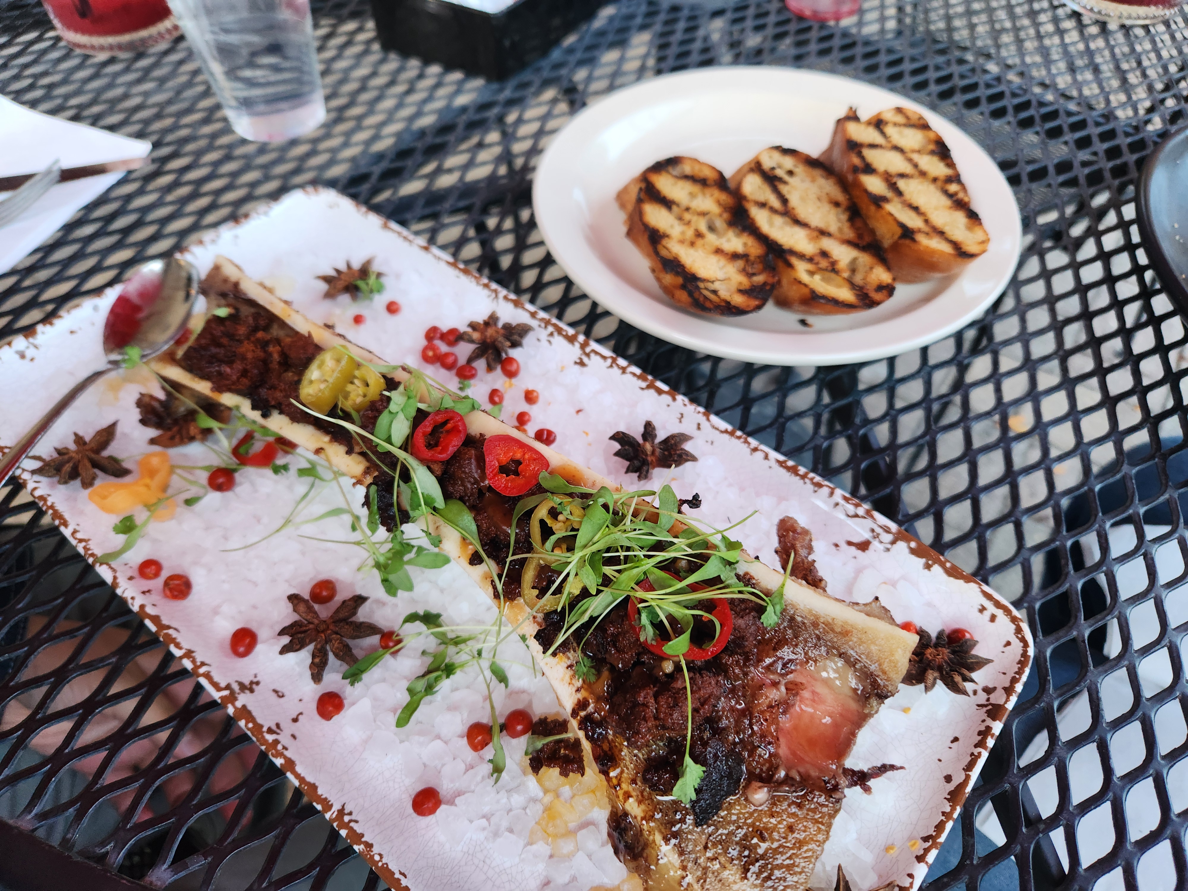 Chorizo dish at dinner in Summerhaven