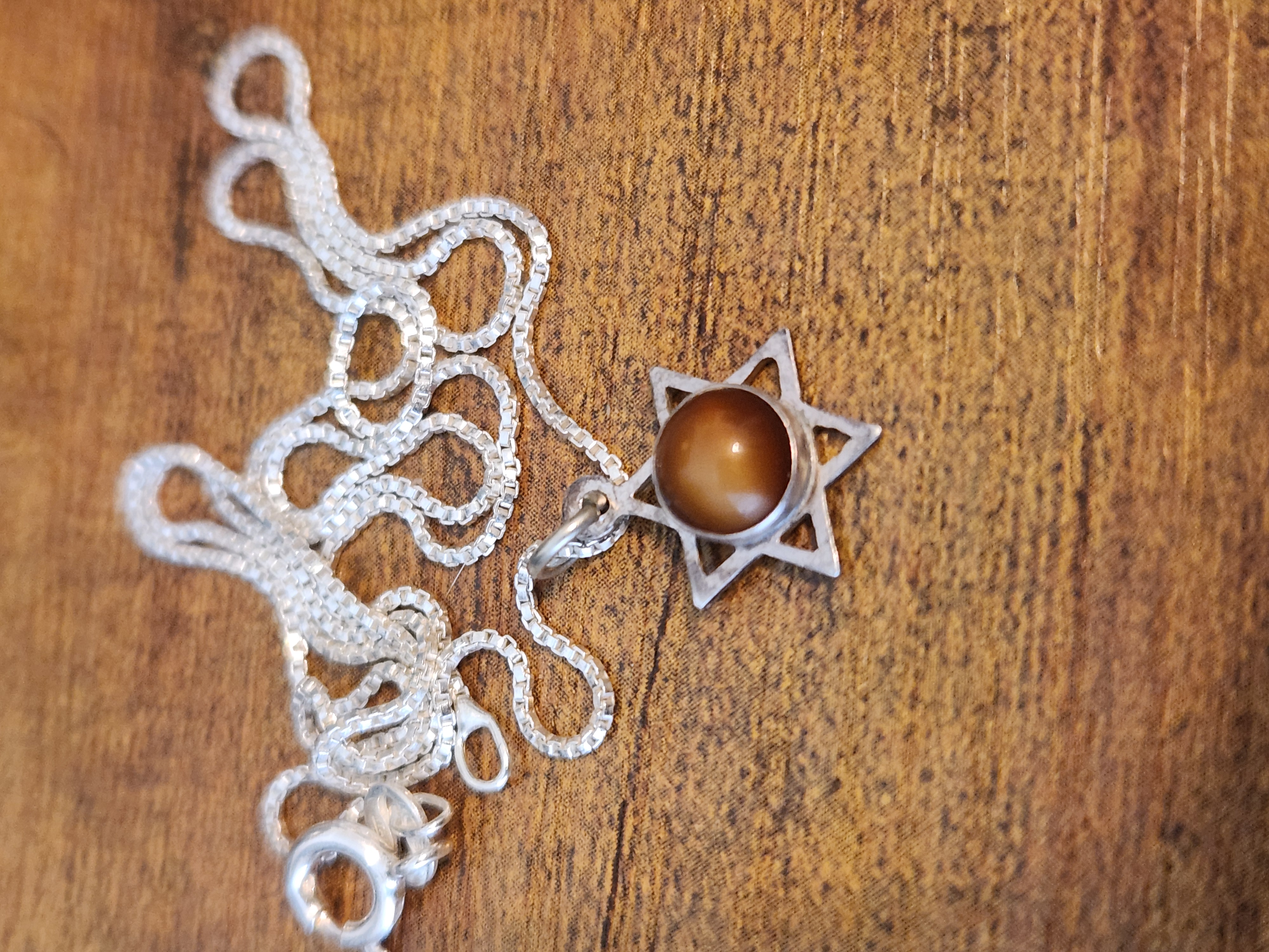 Star of David with Tiger's Eye